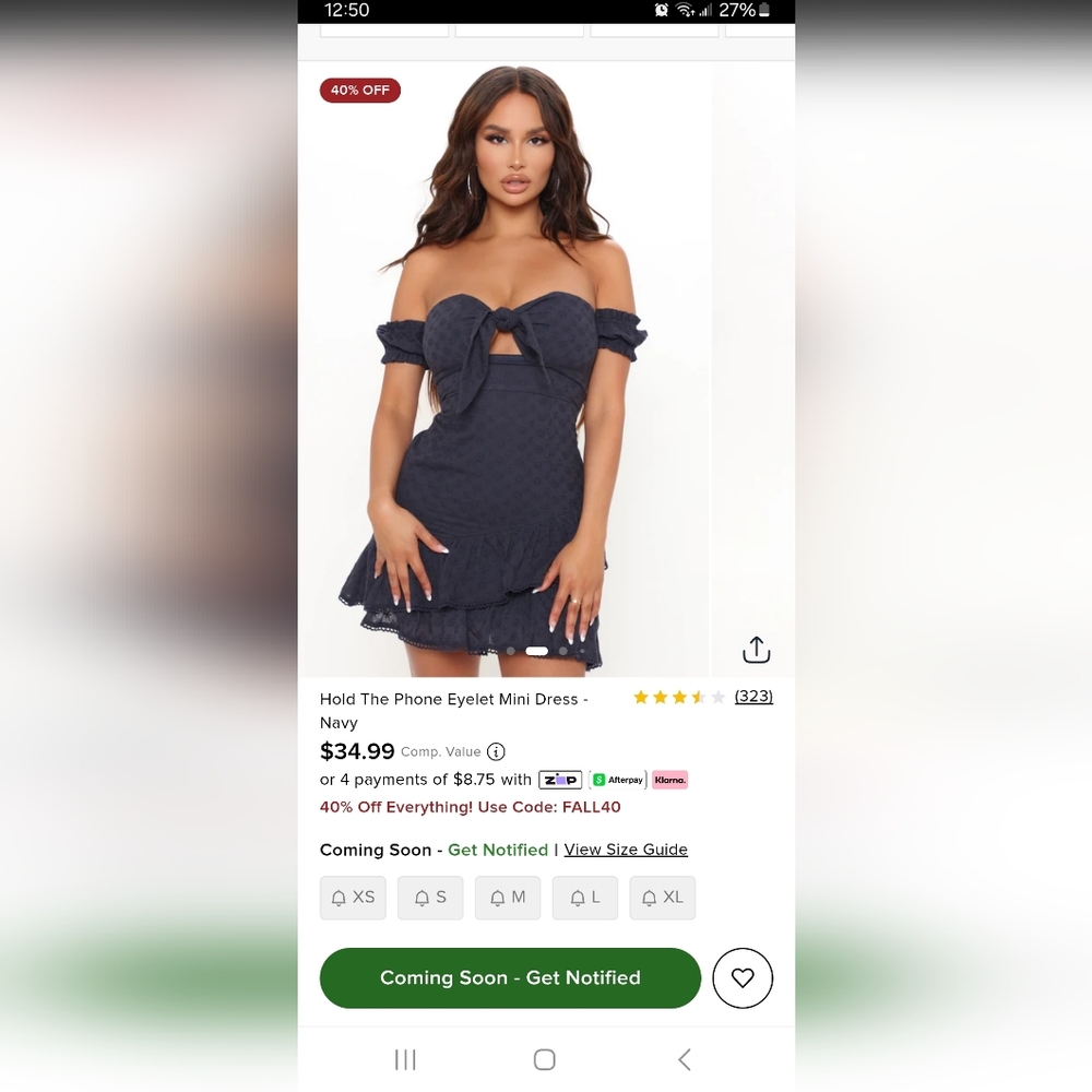 Fashion Nova White Lace Dress Size Large